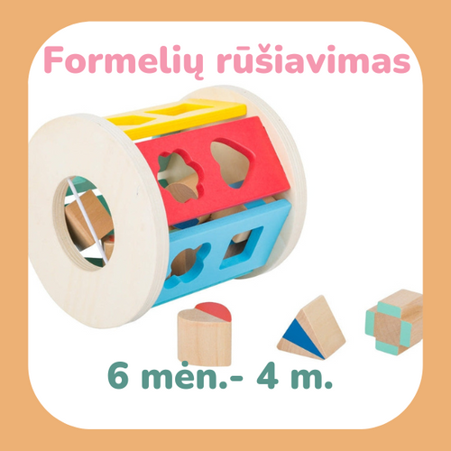 Formelių rūšiavimo žaislai