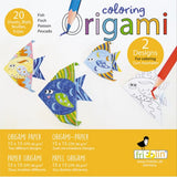 Spalvinimo Origami - žuvys