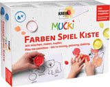 MUCKI „Play Me“ kūrybinis pirštų dažų rinkinys „Maišome, tapome ir tepliojame“