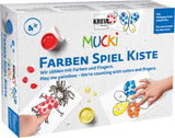 MUCKI „Play Me“ kūrybinis pirštų dažų rinkinys „Skaičiuojame spalvomis ir pirštais“