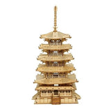3D Medinis konstruktorius „Penkiaaukštė Pagoda“