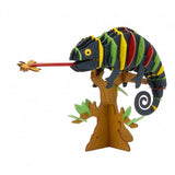 3D popierinis modelis - chameleonas (spalvingas)