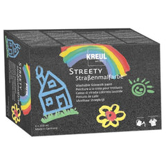 KREUL „STREETY Sidewalk Paint“ grindinio dažų rinkinys, 6 × 200 ml