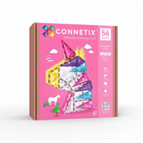 CONNETIX Mirdzošo Vienradžu Komplekts (56 gab.)