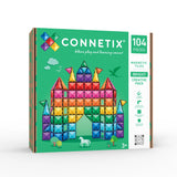 CONNETIX ryškių spalvų kūrybinis rinkinys (104 dalys)