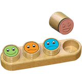 Medinių antspaudų rinkinys „Smiley“