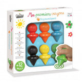 Pirmosios ergonomiškos kreidelės (6 spalvos)